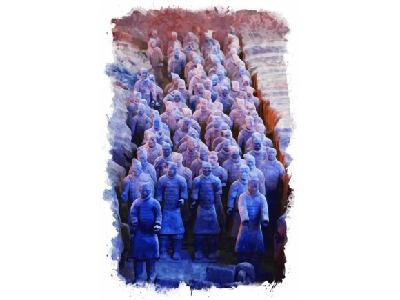 Download Terracotta Army Watercolor View - Terracotta Collection