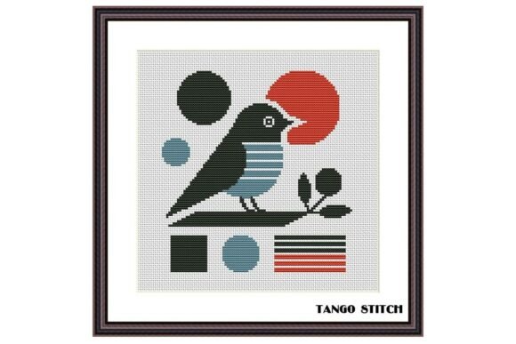 Download Scandinavian Style Stripe Bird Design - Scandinavian style Collection
