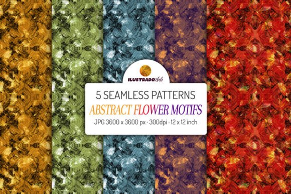 Download ABSTRACT FLOWER Motifs SET - Flower Collection