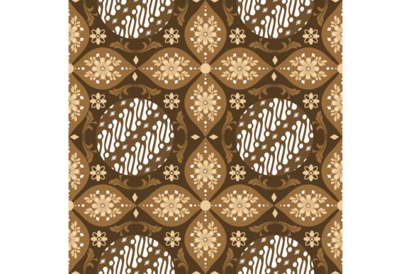 Download Beautiful Flower Motifs on Parang Batik - Flower Collection