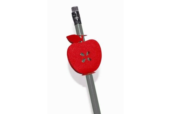 Download 3d Double Sided Pencil Topper Apple - Double sided Collection