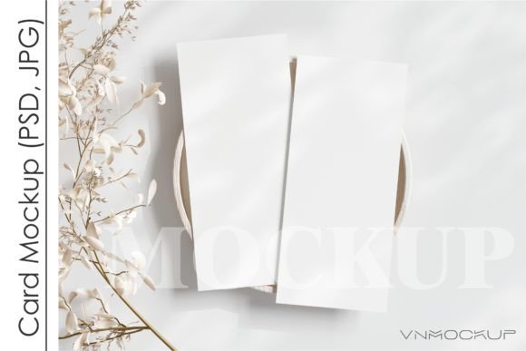 Download Double Sided Menu Mockup 4x9 - Double sided Collection