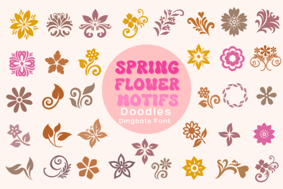 Download Spring Flower Motifs - Flower Collection
