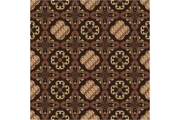 Download Elegance Flower Motifs on Parang Batik - Flower Collection