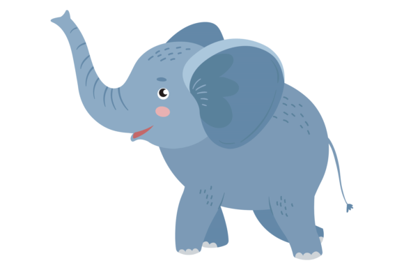 Download Cute Elephant in Scandinavian Style. Fun - Scandinavian style Collection