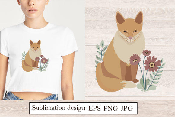 Download Scandinavian Style Fox Flowers Clipart - Flower Collection