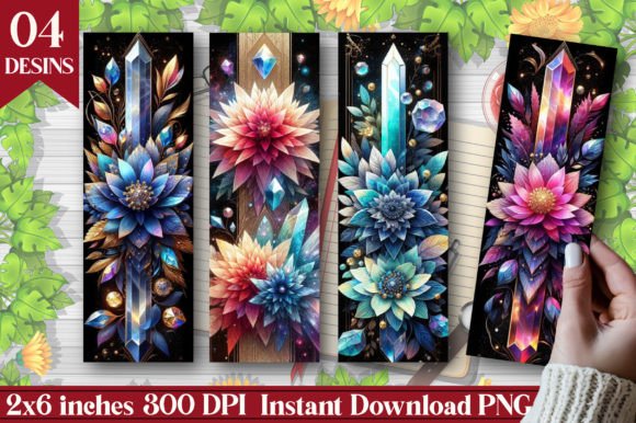 Download Magic Crystal Flower Bookmarks - Flower Collection