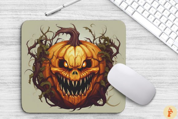 Download Frightening Pumpkin Monsters Mouse Pad - Premium Resources