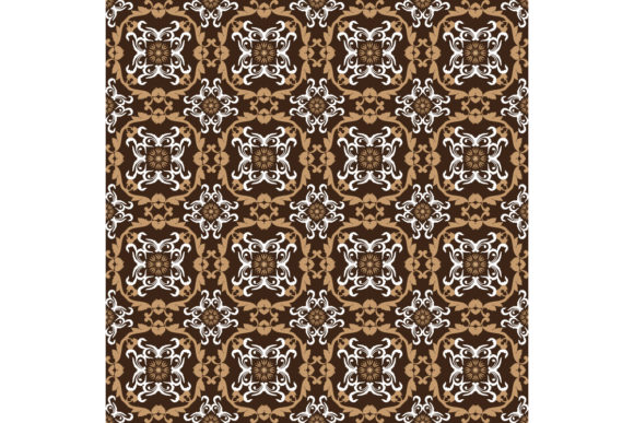Download Elegant Flower Motifs on Parang Batik - Flower Collection