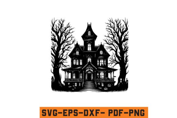 Download Halloween Haunted House Vector SVG File - Haunted house vector Collection